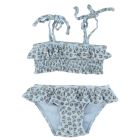 Bikini | Light Blue W/ Animal Print