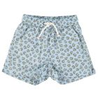 Swim Shorts | Light Blue W/ Animal Print