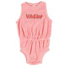 Playsuit | Pink W/ Multicolor "Vacay" Print