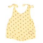 Short Jumpsuit W/ Straps | Light Yellow W/ Flowers