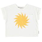 T-Shirt | Ecru W/ Yellow Sun Print