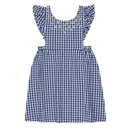 Vicky Dress | Light cream/Ultramarine