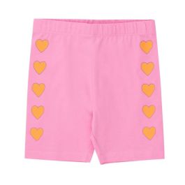 Hearts Biker Short | Pink