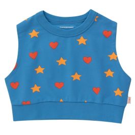 Hearts Stars Sleeveless Sweatshirt
