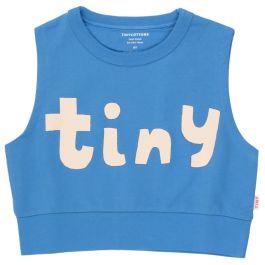 Tiny Sleeveless Sweatshirt | Azure