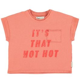 T-shirt | Terracotta W/ "hot hot" Print