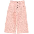Flare Trousers | Light Pink W/ Animal Print