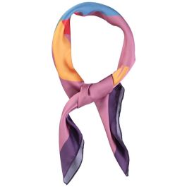 Silky Bandana/Scarf | Purple W/ "Calming Storm" Print
