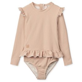 Sillie Seersucker Swimsuit | Pale Tuscany/Creme De La Creme
