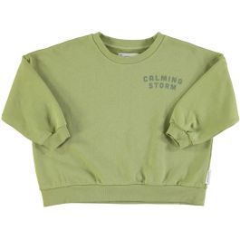 Sweatshirt | Sage Green w/ "Calming Storm" Print