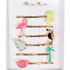 Tropical Enamel Hair Slides