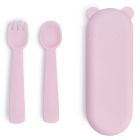 Feedie Fork & Spoon Set | Powder Pink