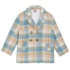 Pastel Check Pure Wool Coat | CARREAU
