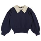 Navy Collar Sweater