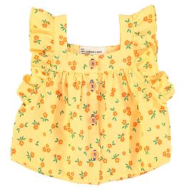Sleeveless Blouse | Yellow Flowers