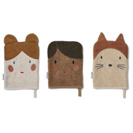 Sylvest Washcloths 3 Pack | Dolly/Sandy Mix