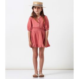 Lace Blouse & Skirt Button Lace Set