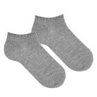 Metallic Yarn Trainer Socks | Aluminium