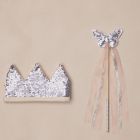Crown & Wand Silver Sequin
