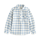 Light Blue Flannel Check Shirt