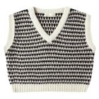 Sweater Vest Black Speckle