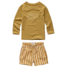 Swim Top Yellow Mellow & Stripe Shorts