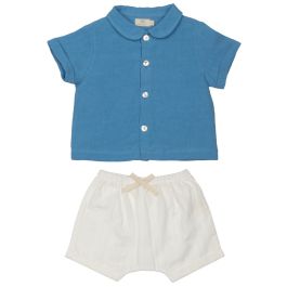 Linen Shirt & Soft Stitched Shorts