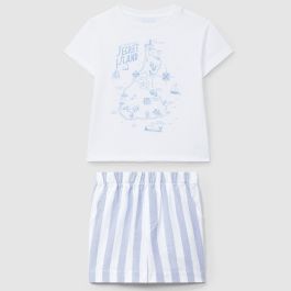 'Secret Island' Map Tshirt & Striped Oxford Shorts