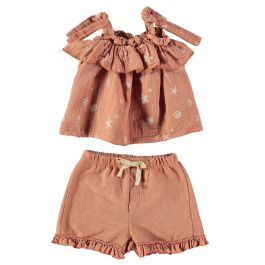 Ocean Blouse & Tossa Shorts | Coral