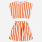 Top Jodie & Jupe Oda Orange Stripes
