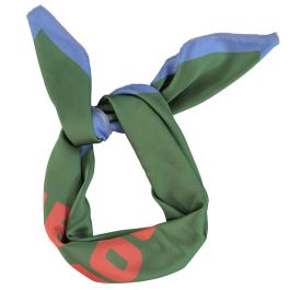 Silky Bandana/Scarf |  Green W/ "The Self Love Journal" Print
