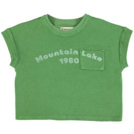 Tshirt | Green W/ "mountain lake" Print