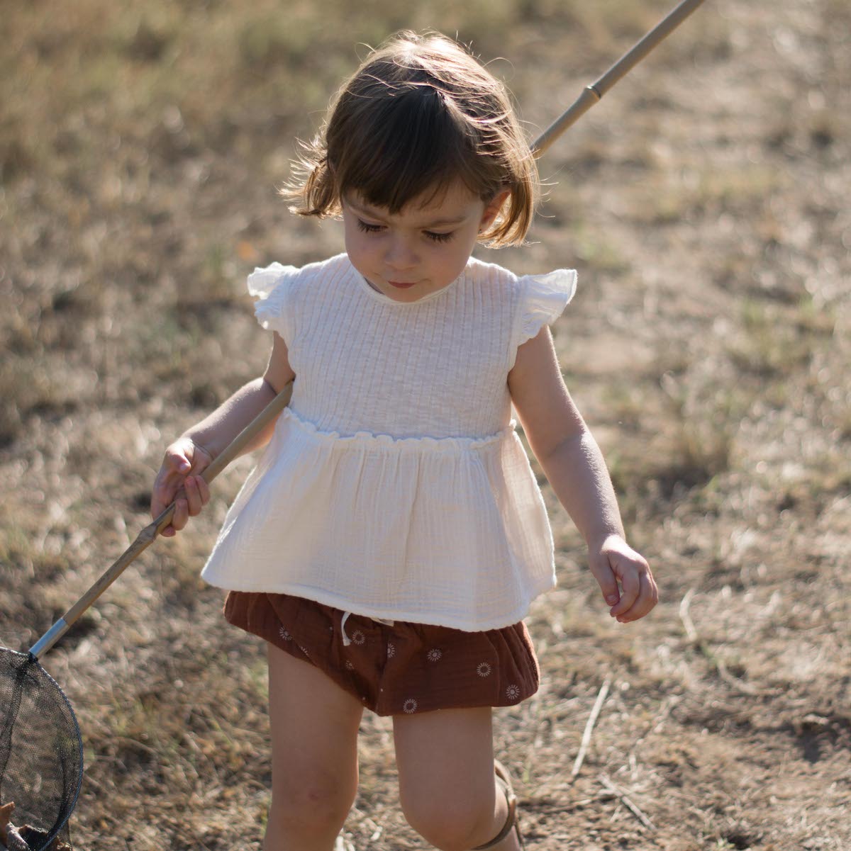 Ecru Duna Blouse & Terra Sunshine Bloomer