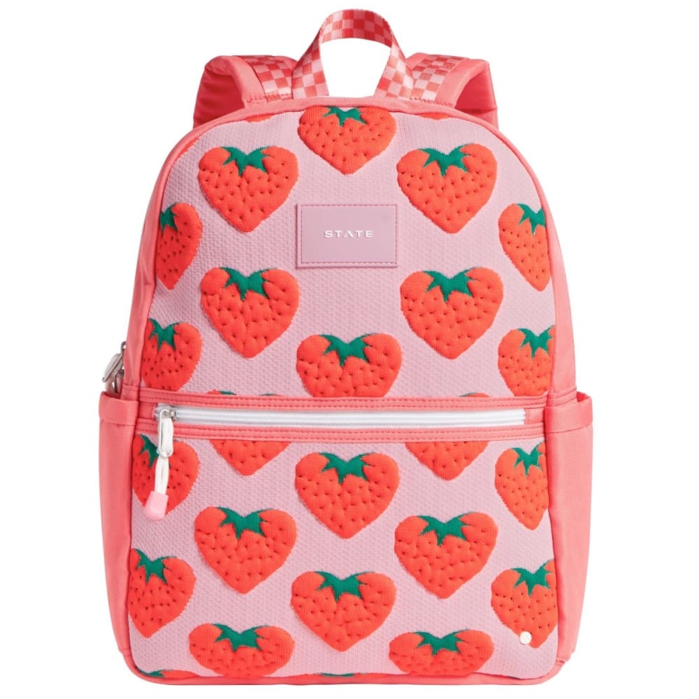 Kane Double Pocket Backpack | Strawberries (7 & Up Years)