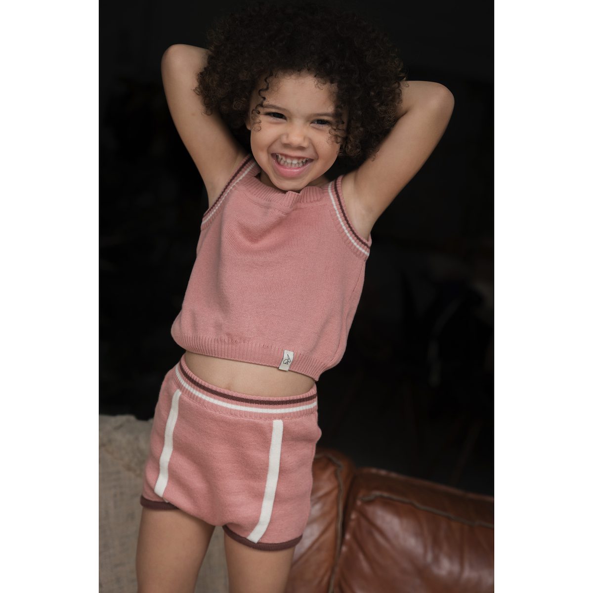 Lee Knit Cropped Top & Sus Knit Bloomer | Blush