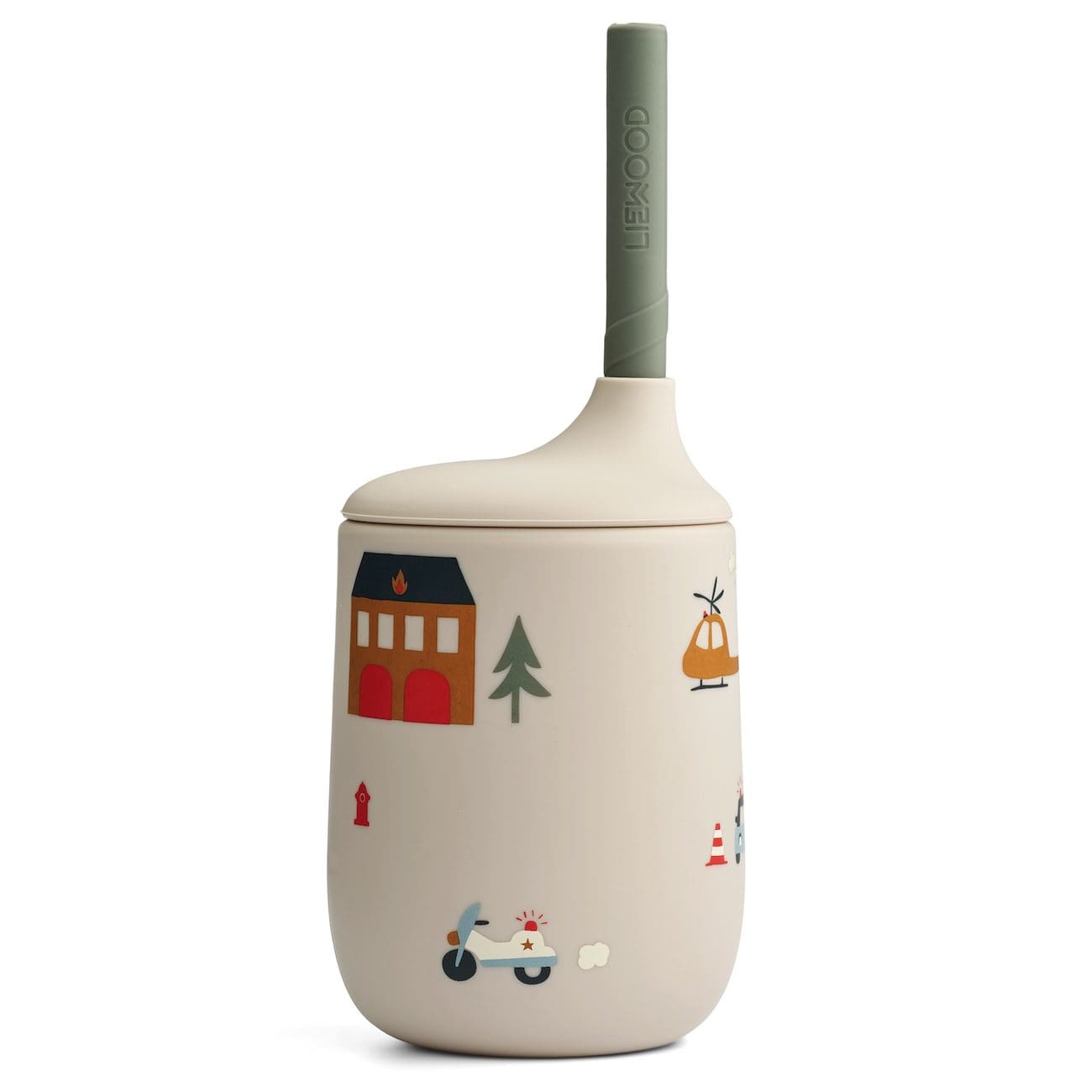 Ellis Sippy Cup W/ Straw 230 ML | Emergency Vehicle / Sandy