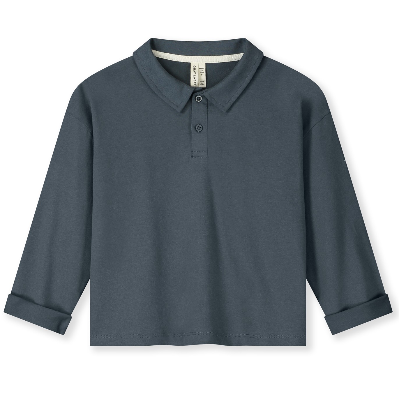 L/S Polo Shirt Blue Grey