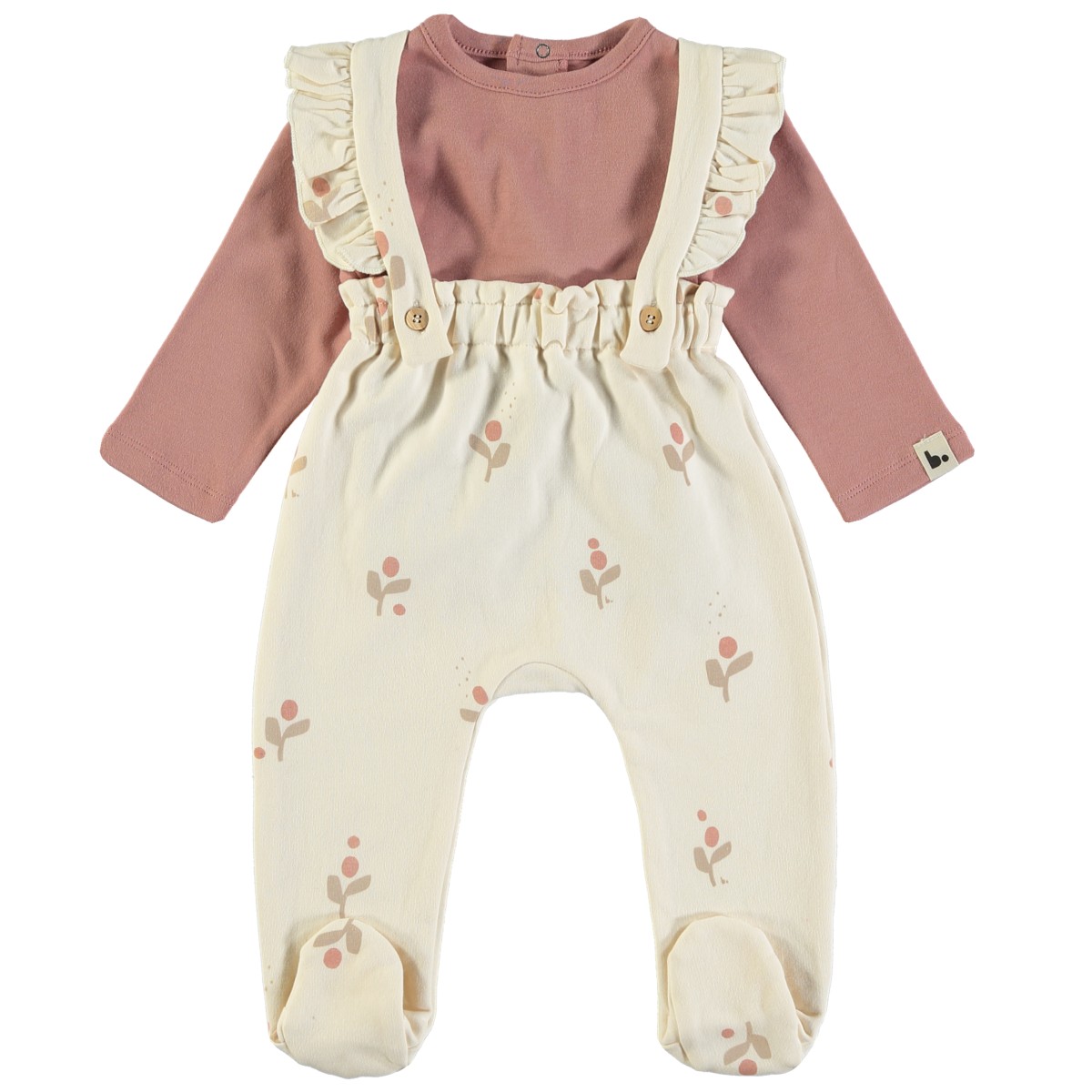 Salopettes & Tshirts Flor Cream
