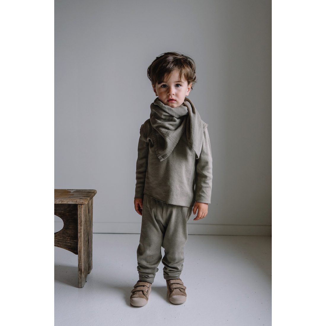 Lala Top & Rom Pom Leggings | Ecru Plums