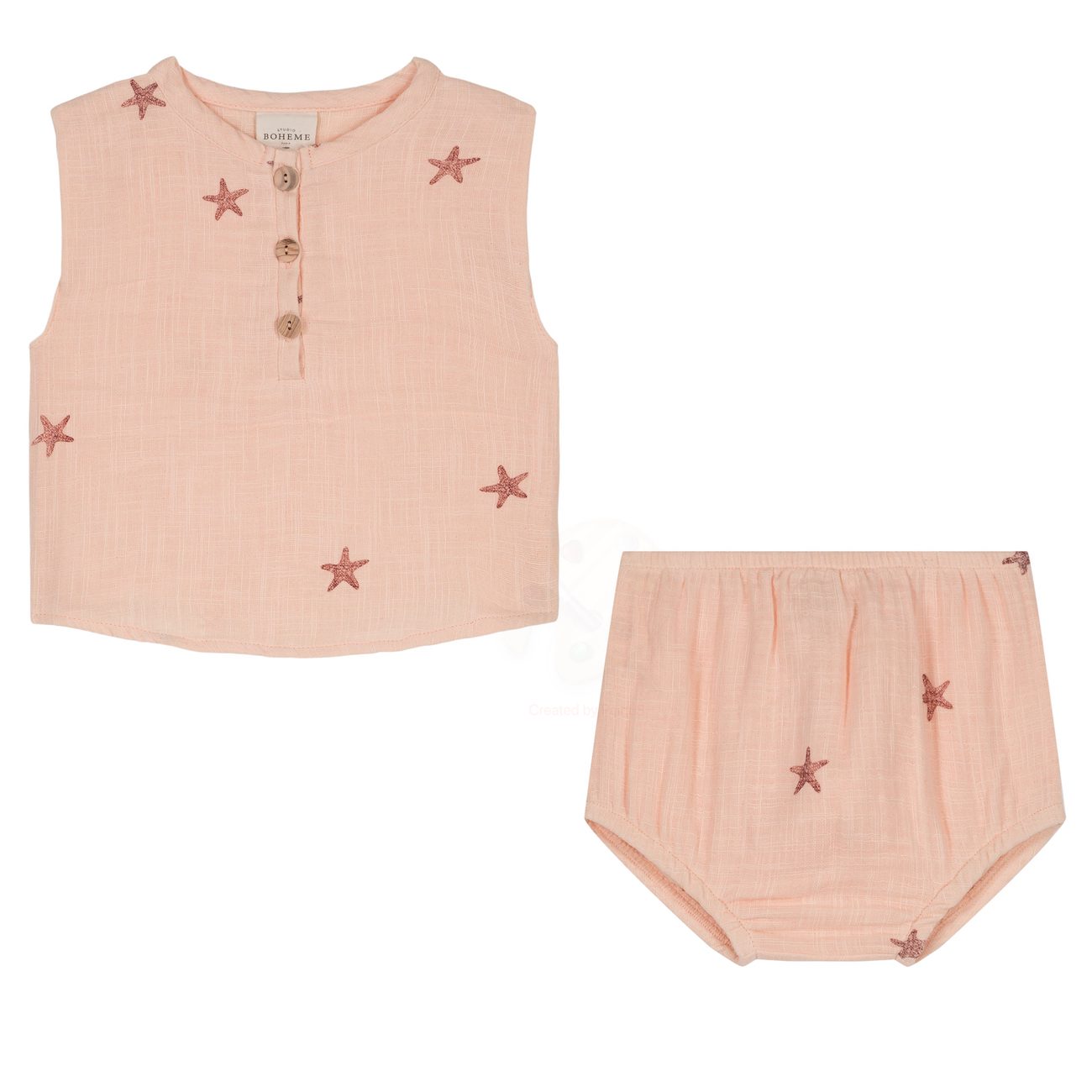 Roman Blouse & AMI Bloomers | Light Pink