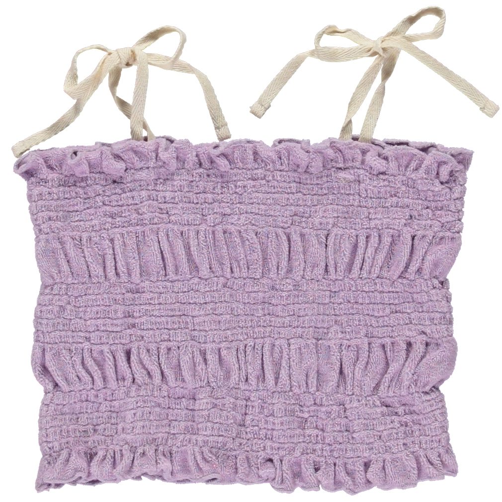 Terry Smocked Top