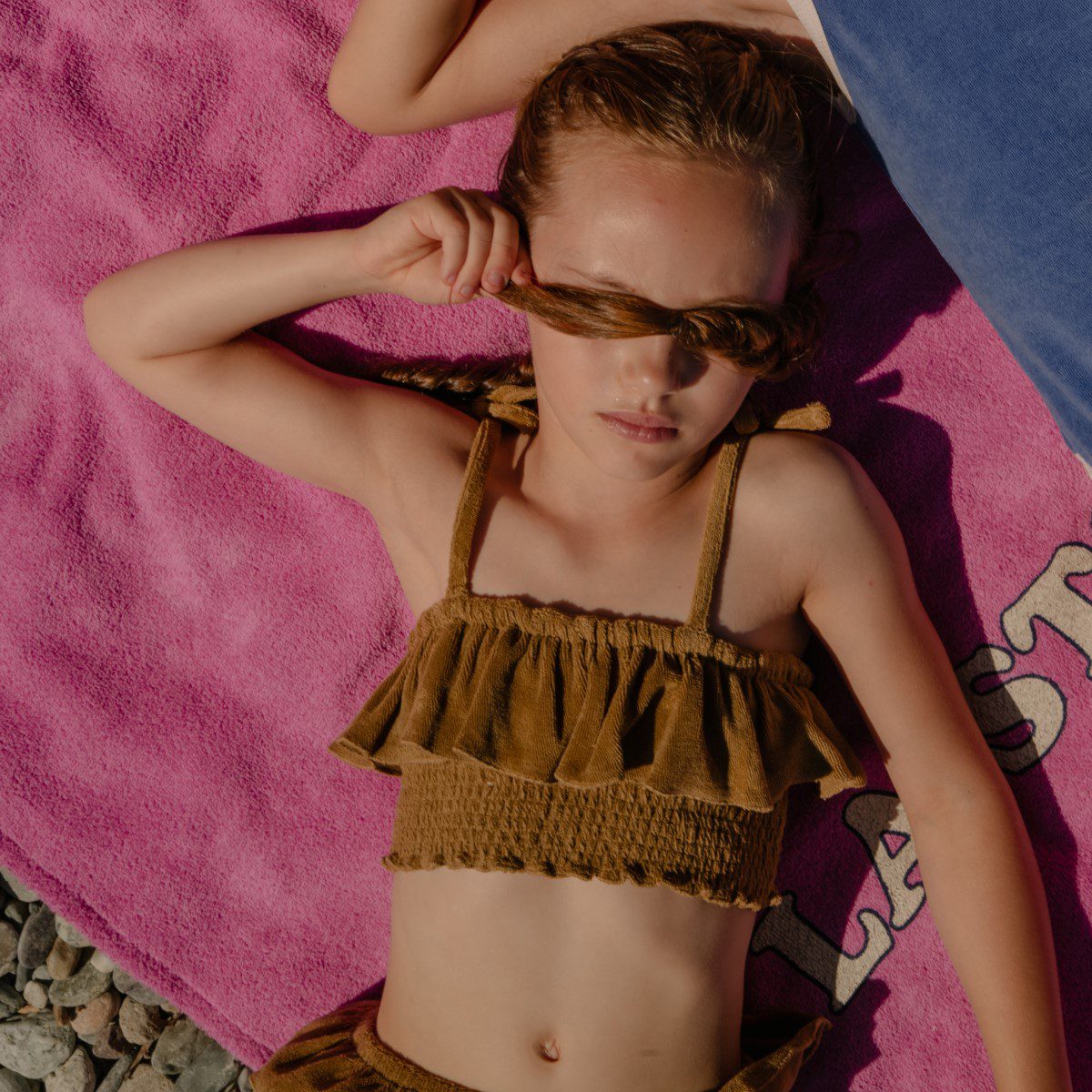 Drap De Plage Ava | Super Pink + Print La Storia