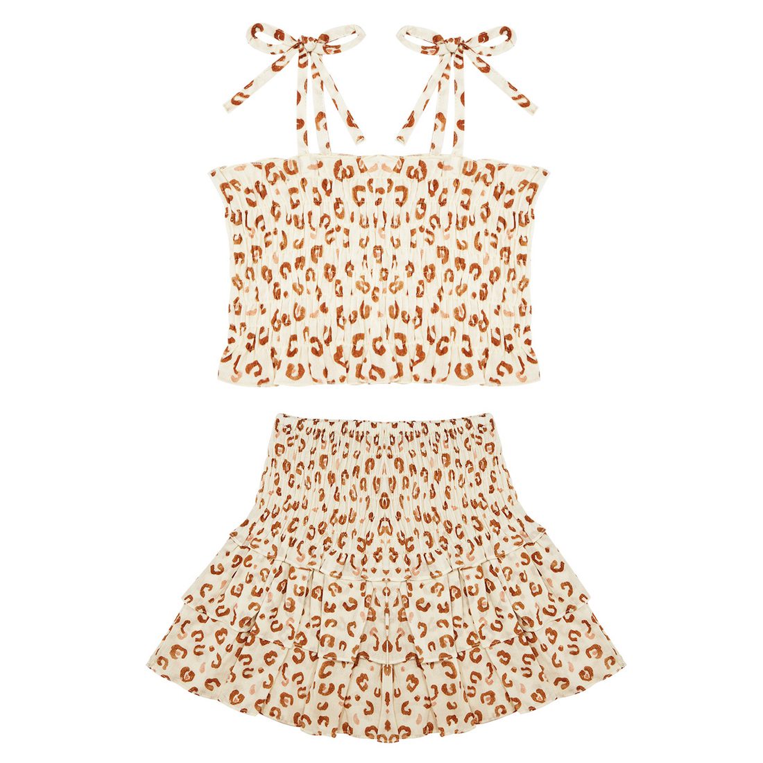 Leo Top & Skirt Set