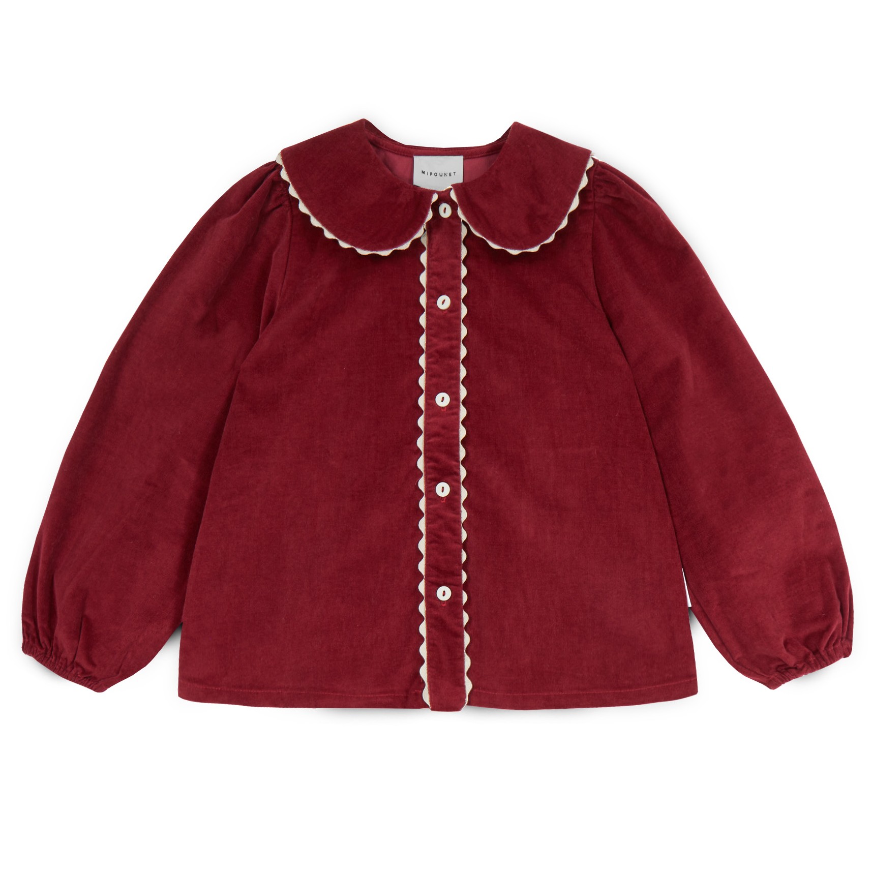 Emma Corduroy Blouse Biking Red