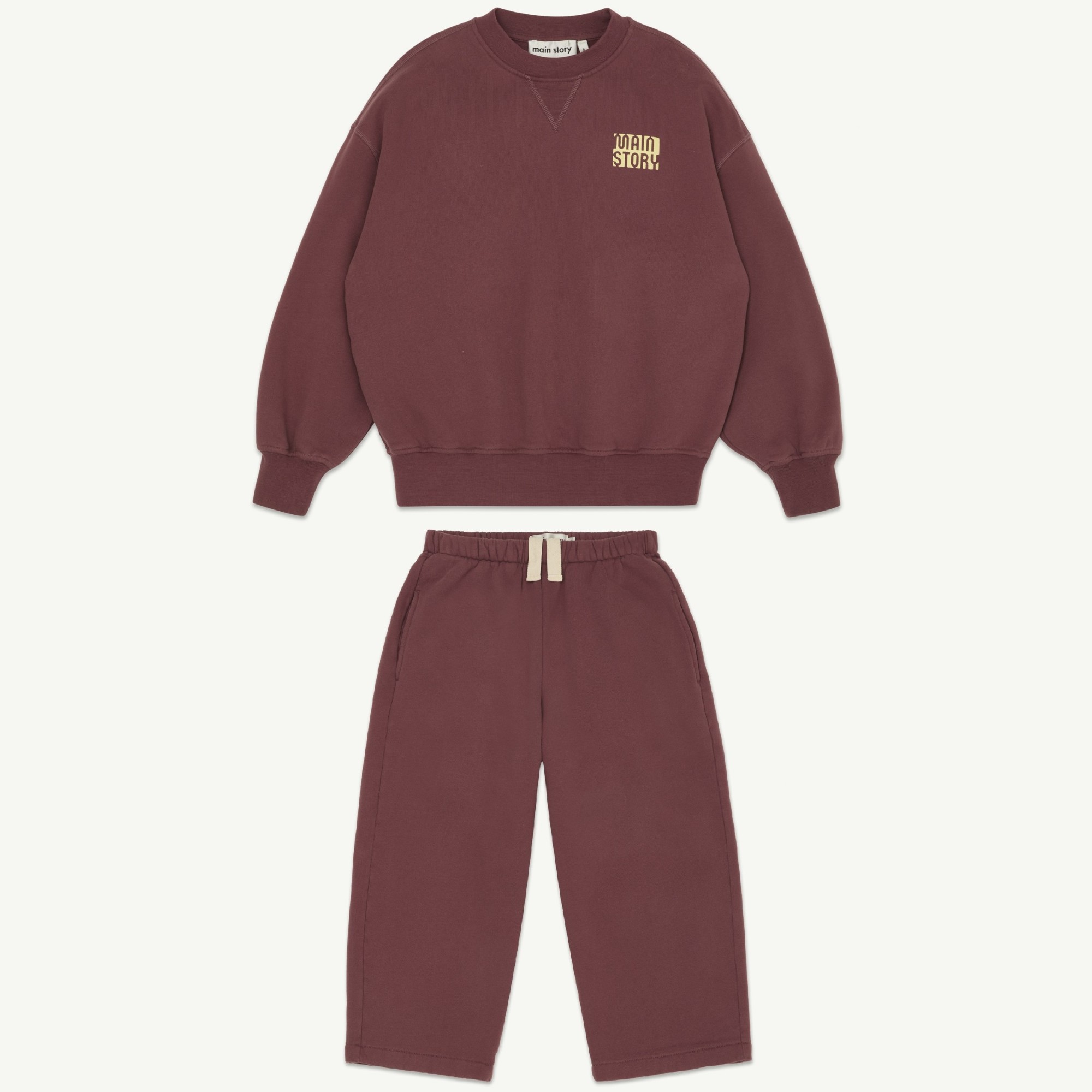 Crew Sweatshirt & Lounge Pant Burgundy