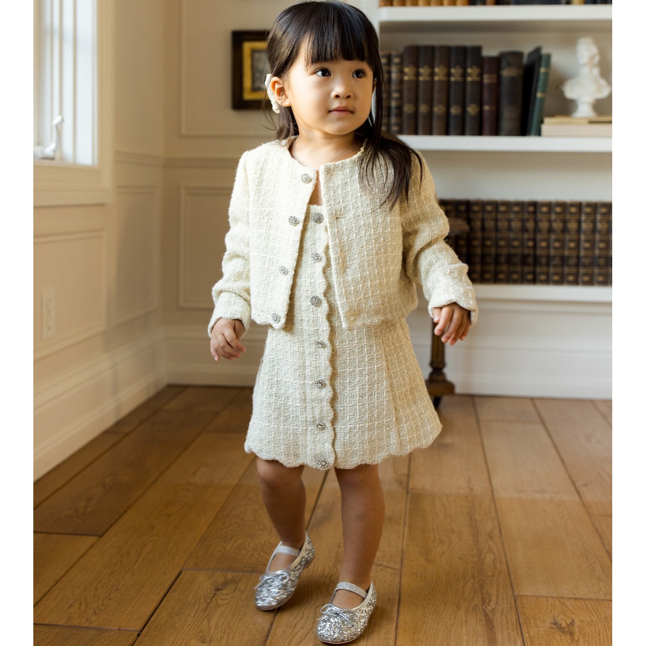 Tweed Jacket Ecru