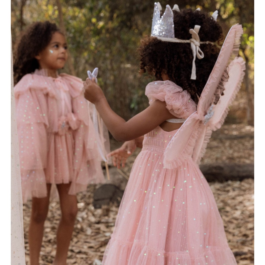 Tulle Cape Rose