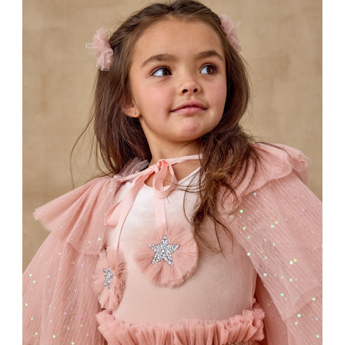 Tulle Cape Rose