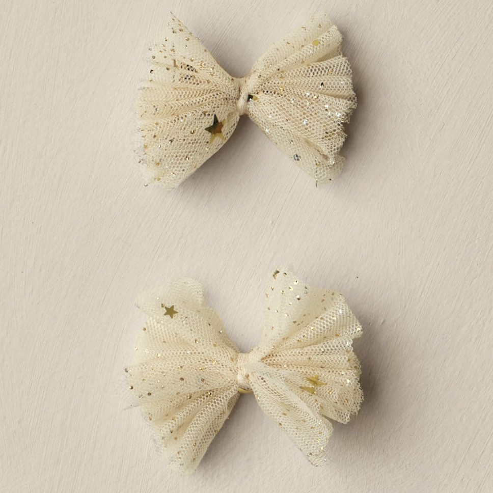 Flutter Tulle Clip Chmpagne Star
