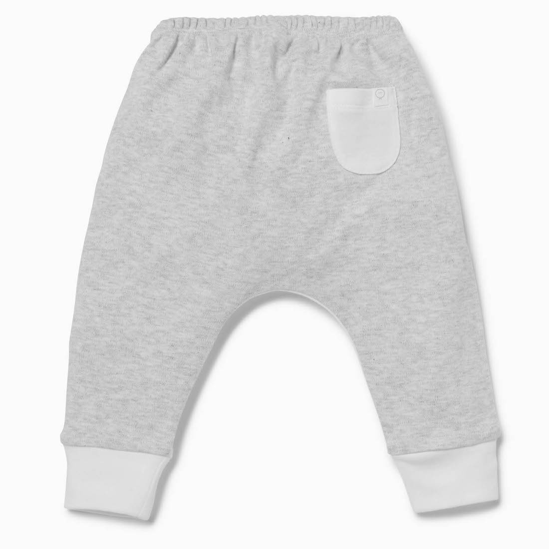 L/S Kimono Bodysuit & Baby Yoga Pants | Grey